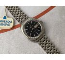 N.O.S. UNIVERSAL GENEVE UNISONIC Vintage Swiss Diapason Watch Cal. 1-53 Ref. 853104 BLACK DIAL *** NEW OLD STOCK ***