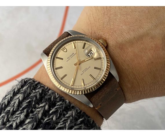 TUDOR PRINCE OYSTERDATE "JUMBO" 1972 (circa) Reloj suizo antiguo automático Ref. 7025/3 Cal. 2772 *** GRAN DIÁMETRO ***