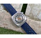 N.O.S. CRISTAL WATCH Reloj alarma suizo antiguo de cuerda Ref. 1910 *** NUEVO DE ANTIGUO STOCK ***