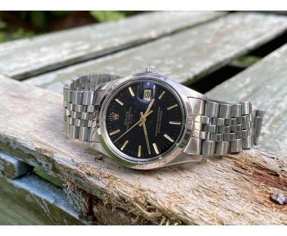 ROLEX OYSTER PERPETUAL DATE 1982 (circa) Ref 15000 Vintage automatic watch Cal 3035 DOCUMENTATION *** TROPICALIZED DIAL ***