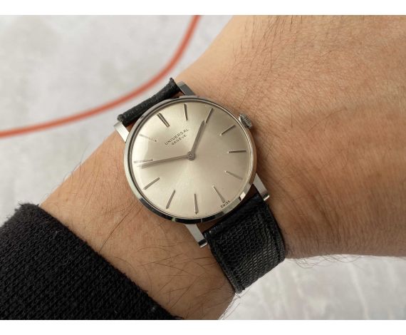 N.O.S. UNIVERSAL GENEVE 1960 Reloj suizo vintage de cuerda Cal. 800 Ref. 28805 4 *** NUEVO DE ANTIGUO STOCK ***