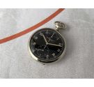 MINERVA WW2 Antique German Army Pocket Chronograph Watch KRIEGSMARINE Cal. 19CH *** GLOSSY BLACK DIAL ***