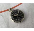 MINERVA WW2 Reloj Cronógrafo antiguo de bolsillo del Ejército alemán KRIEGSMARINE Cal. 19CH *** ESFERA NEGRA BRILLANTE ***