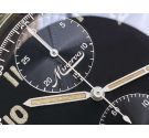 MINERVA WW2 Antique German Army Pocket Chronograph Watch KRIEGSMARINE Cal. 19CH *** GLOSSY BLACK DIAL ***