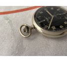 MINERVA WW2 Antique German Army Pocket Chronograph Watch KRIEGSMARINE Cal. 19CH *** GLOSSY BLACK DIAL ***