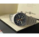 BELL & ROSS by SINN Swiss automatic chronograph watch Cal. Valjoux 7750 Ref. 144 GMT TITANIUM. OVERSIZE *** SCREW DOWN CROWN **