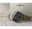 BELL & ROSS by SINN Swiss automatic chronograph watch Cal. Valjoux 7750 Ref. 144 GMT TITANIUM. OVERSIZE *** SCREW DOWN CROWN **