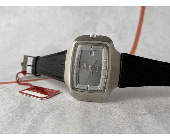 N.O.S. OMEGA GENÈVE "TV SCREEN" Swiss vintage automatic watch Ref. 166.0123 Cal. 1481 OVERSIZE *** NEW OLD STOCK ***