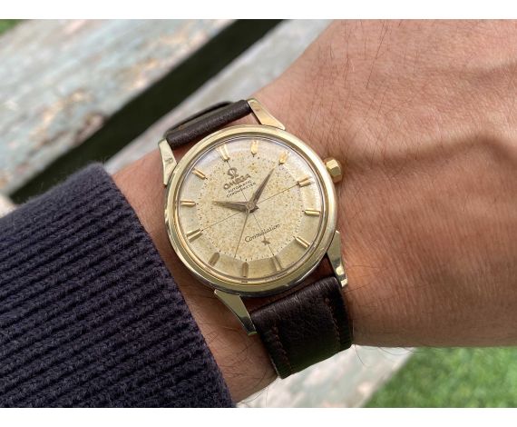 OMEGA CONSTELLATION "PIE PAN" 1959 Vintage Swiss automatic watch CHRONOMETER Cal. 551 Ref. 14381-8 SC *** TROPICALIZED DIAL ***