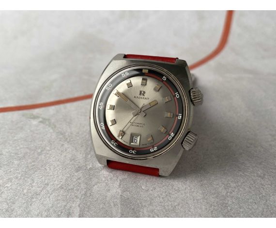 RADIANT DIVER Reloj suizo antiguo automático 20 ATM Cal. ETA 2452 Ref. 3-69 *** SUPER COMPRESSOR ***