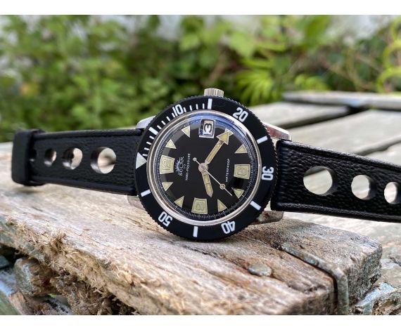 SOLAR HIGH-PRESSURE Vintage Swiss wind-up watch Cal. AS 1950/51 DIVER *** BIDIRECTIONAL BEZEL ***