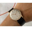 N.O.S. CERTINA Vintage Swiss hand winding watch 18K YELLOW GOLD 0.750 Cal. 28-10 LINEN DIAL *** NEW OLD STOCK ***