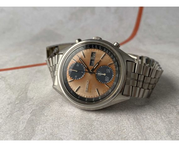 SEIKO PANDA Vintage automatic chronograph watch 1977 Cal. 6138 Ref. 6138-8020 JAPAN A *** WONDERFUL PATINA ***