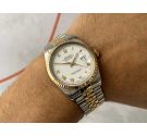 ROLEX OYSTER PERPETUAL DATEJUST Vintage Swiss automatic watch Ref. 16013 ALL ORIGINAL Cal. 3035 *** STEEL AND GOLD ***