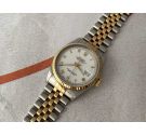 ROLEX OYSTER PERPETUAL DATEJUST Vintage Swiss automatic watch Ref. 16013 ALL ORIGINAL Cal. 3035 *** STEEL AND GOLD ***