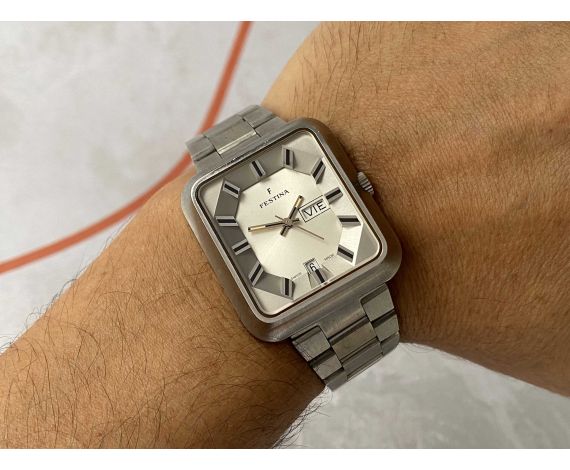 N.O.S. FESTINA Vintage Swiss automatic watch 25 jewels 4 ATM Cal. ETA 2789 Ref. 445266 *** NEW OLD STOCK ***