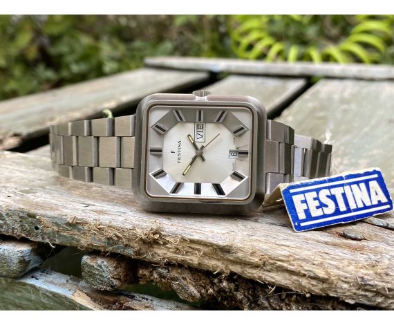 N.O.S. FESTINA Reloj vintage suizo automático 25 jewels 4 ATM Cal. ETA 2789 Ref. 445266 *** NUEVO DE ANTIGUO STOCK ***