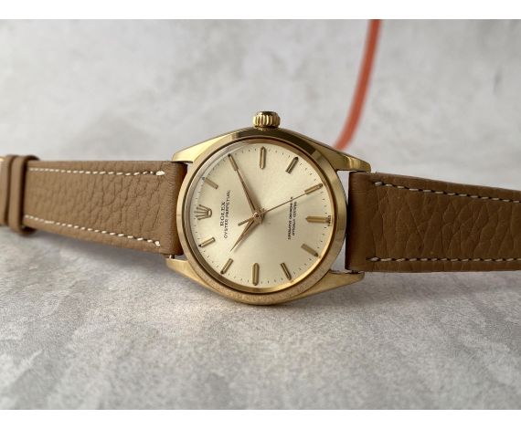 ROLEX OYSTER PERPETUAL 1962 (circa) Ref. 1002 Reloj suizo vintage automático 18K ORO Cal. 1560 *** MARAVILLOSO ***