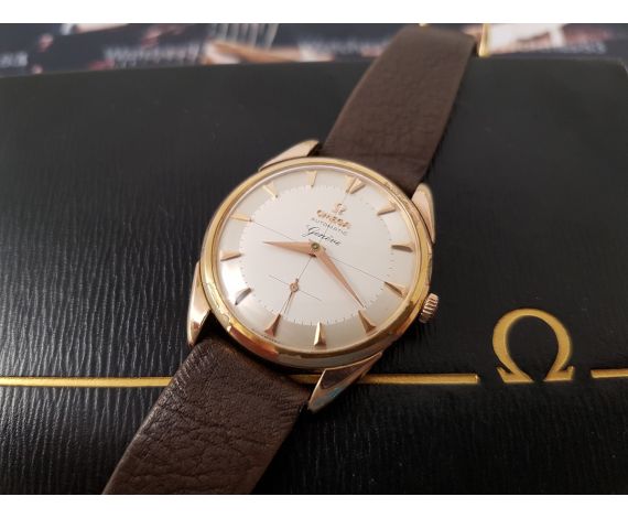 Omega Geneve Automatic gold filled vintage watch Cal 491 Ref 2981-2 + BOX