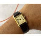 MUST DE CARTIER TANK VERMEIL Vintage watch with manual winding Cal. 78-1 SILVER 925 Gold G20 BEAUTIFUL. *** ALL ORIGINAL ***