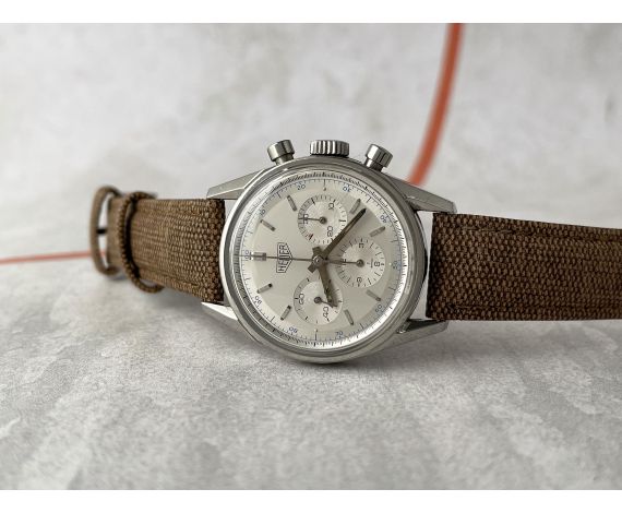 HEUER CARRERA REEDITION Swiss manual winding chronograph watch Ref. CS3110 Caliber LEMANIA 1873 *** BEAUTIFUL ***