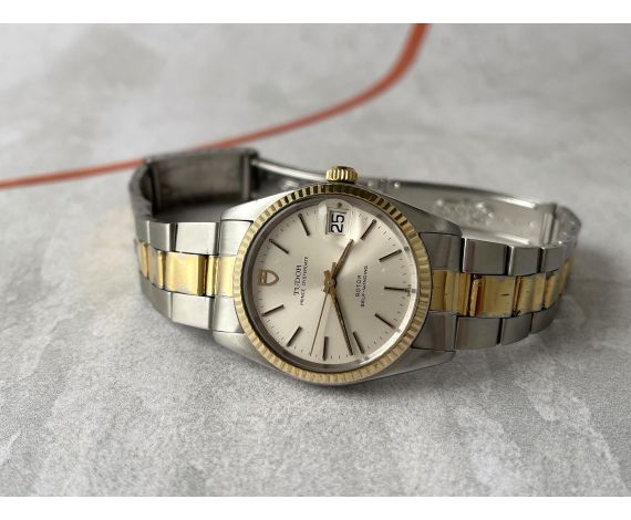 TUDOR PRINCE OYSTERDATE Vintage Swiss automatic watch Ref. 75203 Cal. 2824-2 *** STEEL AND GOLD ***