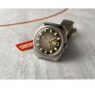 NOS DUWARD "CAMOUFLAGE" Vintage Automatic Watch Cal. ETA 2789 Ref. 6002 BROWN *** NEW OLD STOCK ***