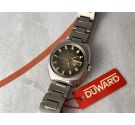 NOS DUWARD "CAMOUFLAGE" Vintage Automatic Watch Cal. ETA 2789 Ref. 6002 BROWN *** NEW OLD STOCK ***