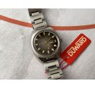 NOS DUWARD "CAMOUFLAGE" Vintage Automatic Watch Cal. ETA 2789 Ref. 6002 BROWN *** NEW OLD STOCK ***