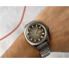 NOS DUWARD "CAMOUFLAGE" Vintage Automatic Watch Cal. ETA 2789 Ref. 6002 BROWN *** NEW OLD STOCK ***