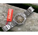 NOS DUWARD "CAMOUFLAGE" Vintage Automatic Watch Cal. ETA 2789 Ref. 6002 BROWN *** NEW OLD STOCK ***