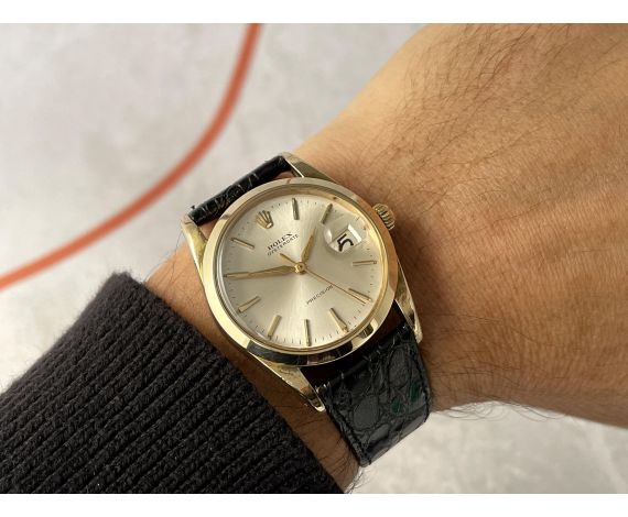 ROLEX OYSTERDATE PRECISION 1962 (circa) Ref. 6694 Reloj suizo vintage de cuerda PLAQUÉ OR Cal. 1215 *** PRECIOSO ***