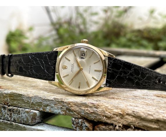 ROLEX OYSTERDATE PRECISION 1962 (circa) Ref. 6694 Reloj suizo vintage de cuerda PLAQUÉ OR Cal. 1215 *** PRECIOSO ***