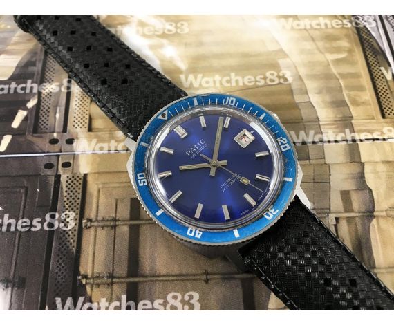 Reloj suizo automático PATIC 25 jewels Diver Blue