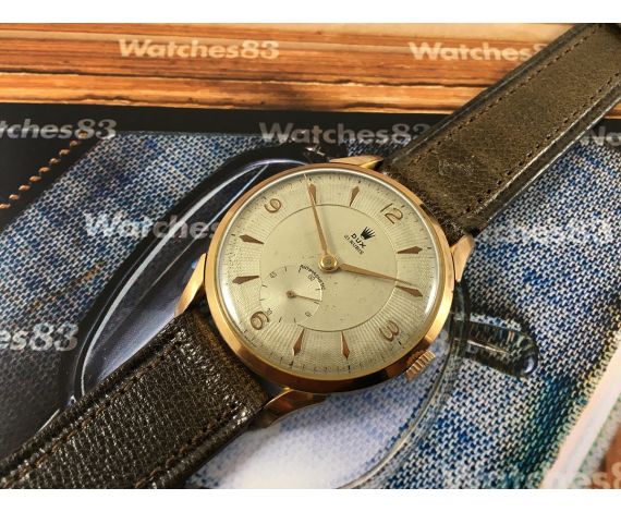 Vintage swiss manual winding watch DUX ** Plaqué OR ** OVERSIZE 21 jewels