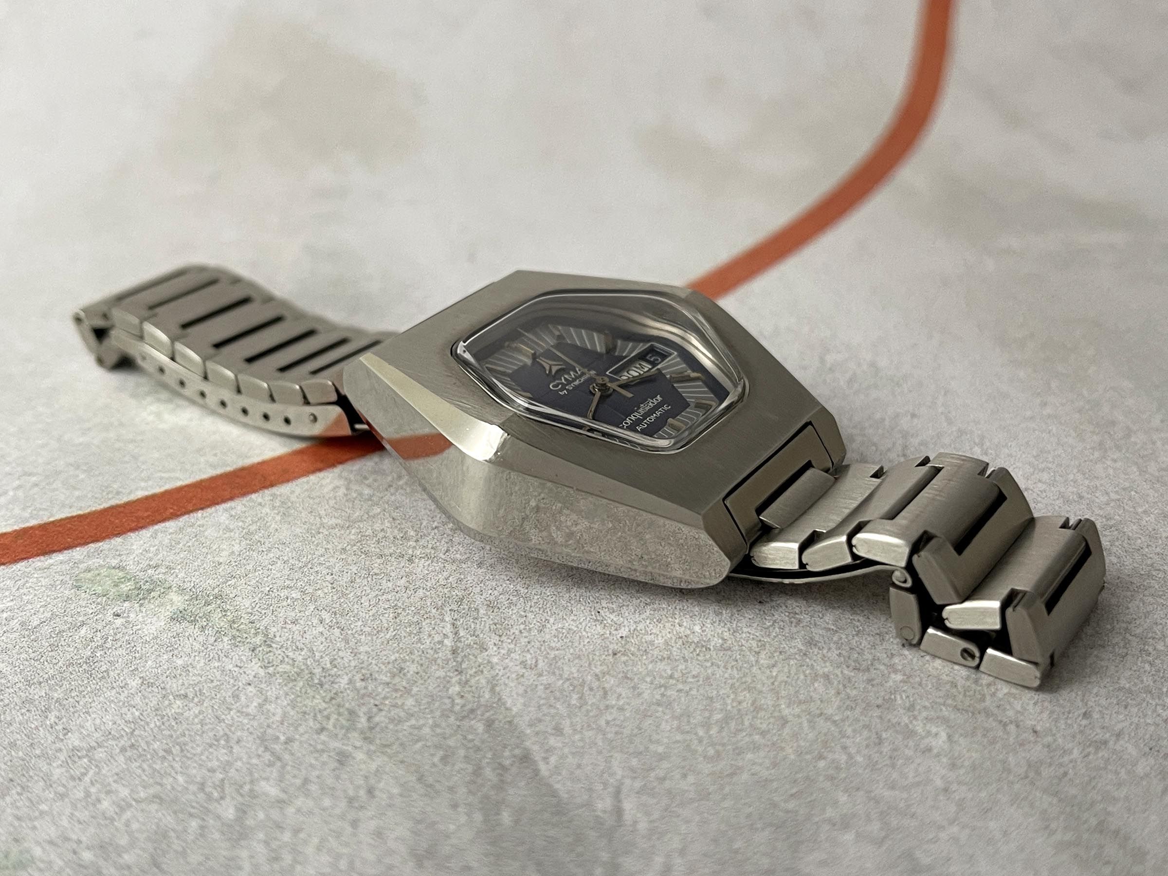 CYMA CONQUISTADOR AUTOMATIC by SYNCHRON Reloj antiguo suizo automático Cal. Synchron 68 GIGANTE *** RAREZA ***