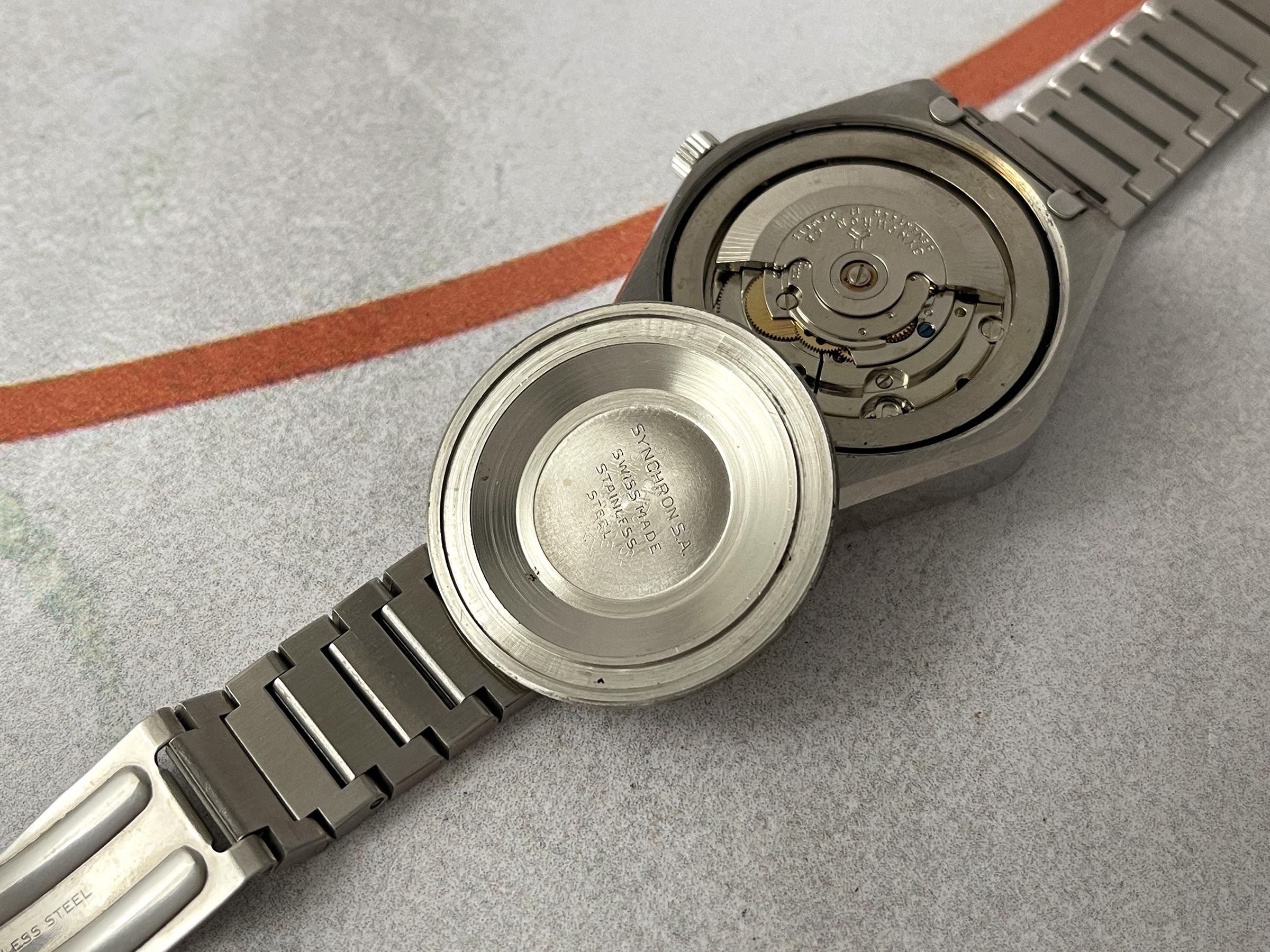 CYMA CONQUISTADOR AUTOMATIC by SYNCHRON Reloj antiguo suizo automático Cal. Synchron 68 GIGANTE *** RAREZA ***