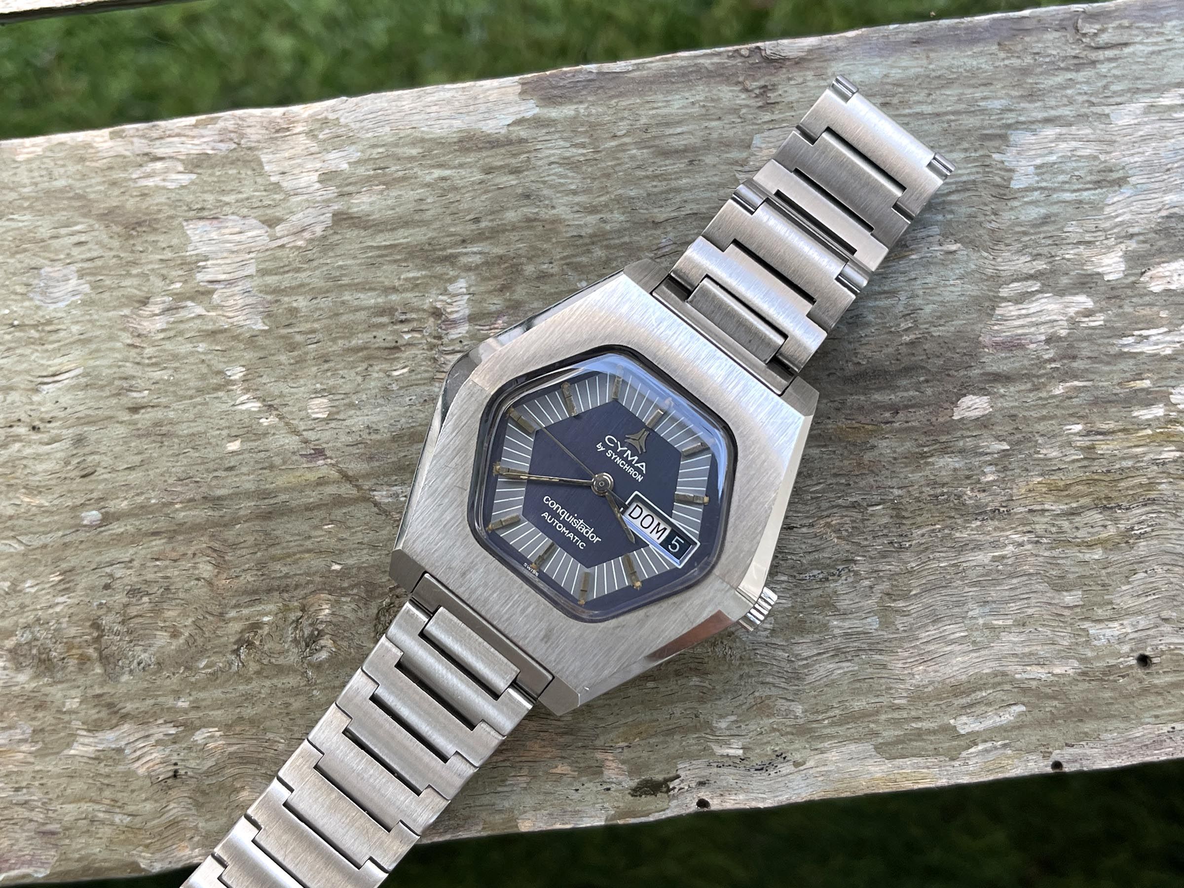 CYMA CONQUISTADOR AUTOMATIC by SYNCHRON Reloj antiguo suizo automático Cal. Synchron 68 GIGANTE *** RAREZA ***