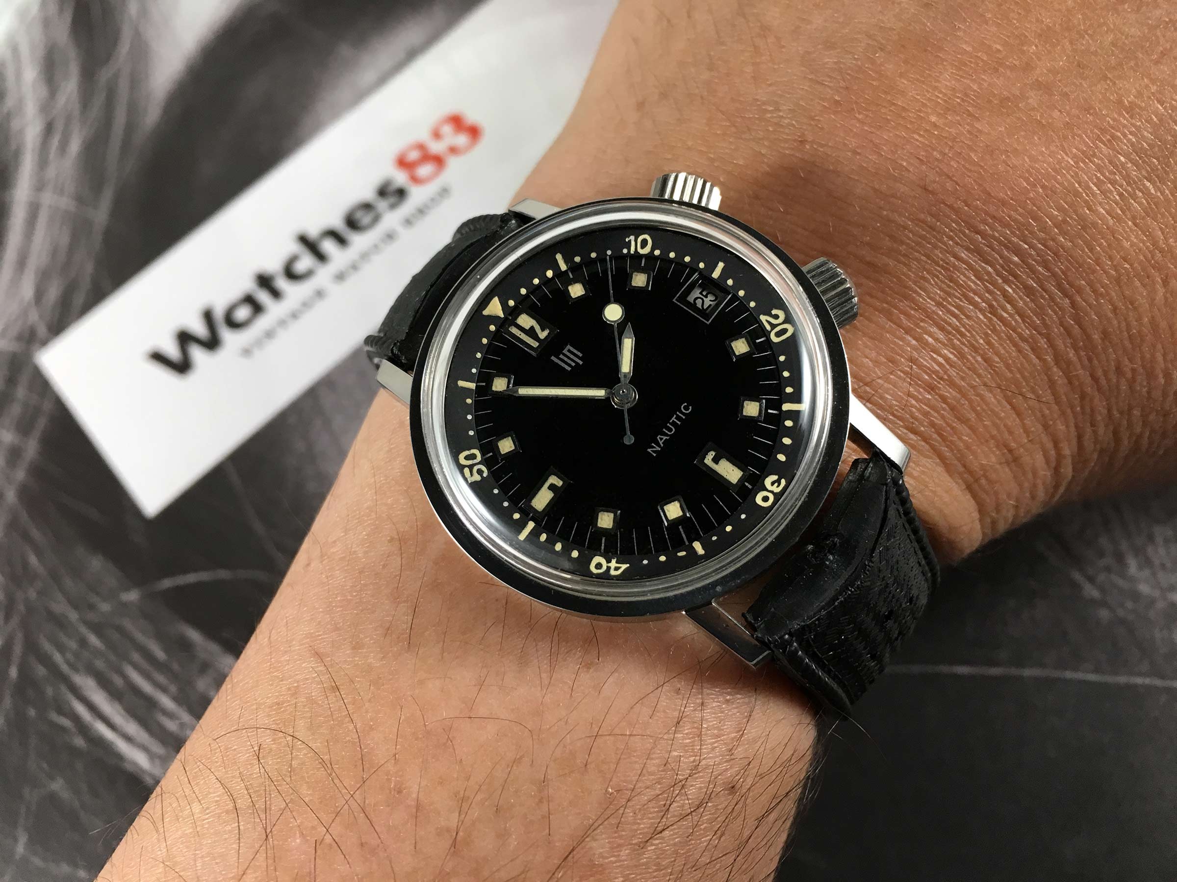 NOS LIP Nautic Super Compressor 1966 Vintage hand winding watch Cal R17 New Old Stock *** COLLECTORS ONLY ***