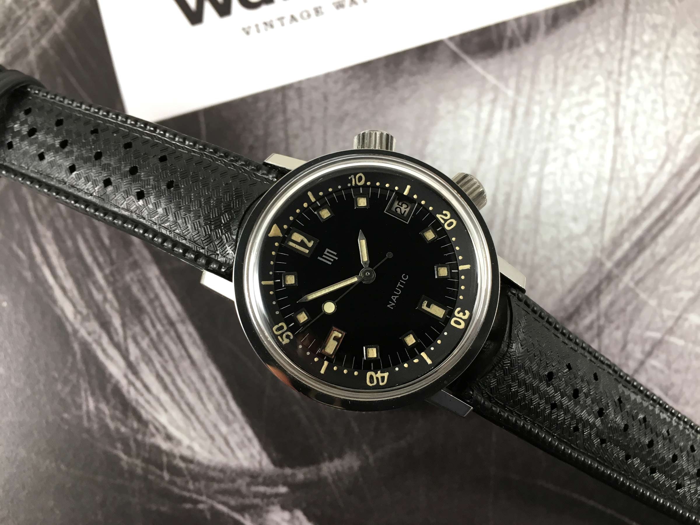 NOS LIP Nautic Super Compressor 1966 Vintage hand winding watch Cal R17 New Old Stock *** COLLECTORS ONLY ***