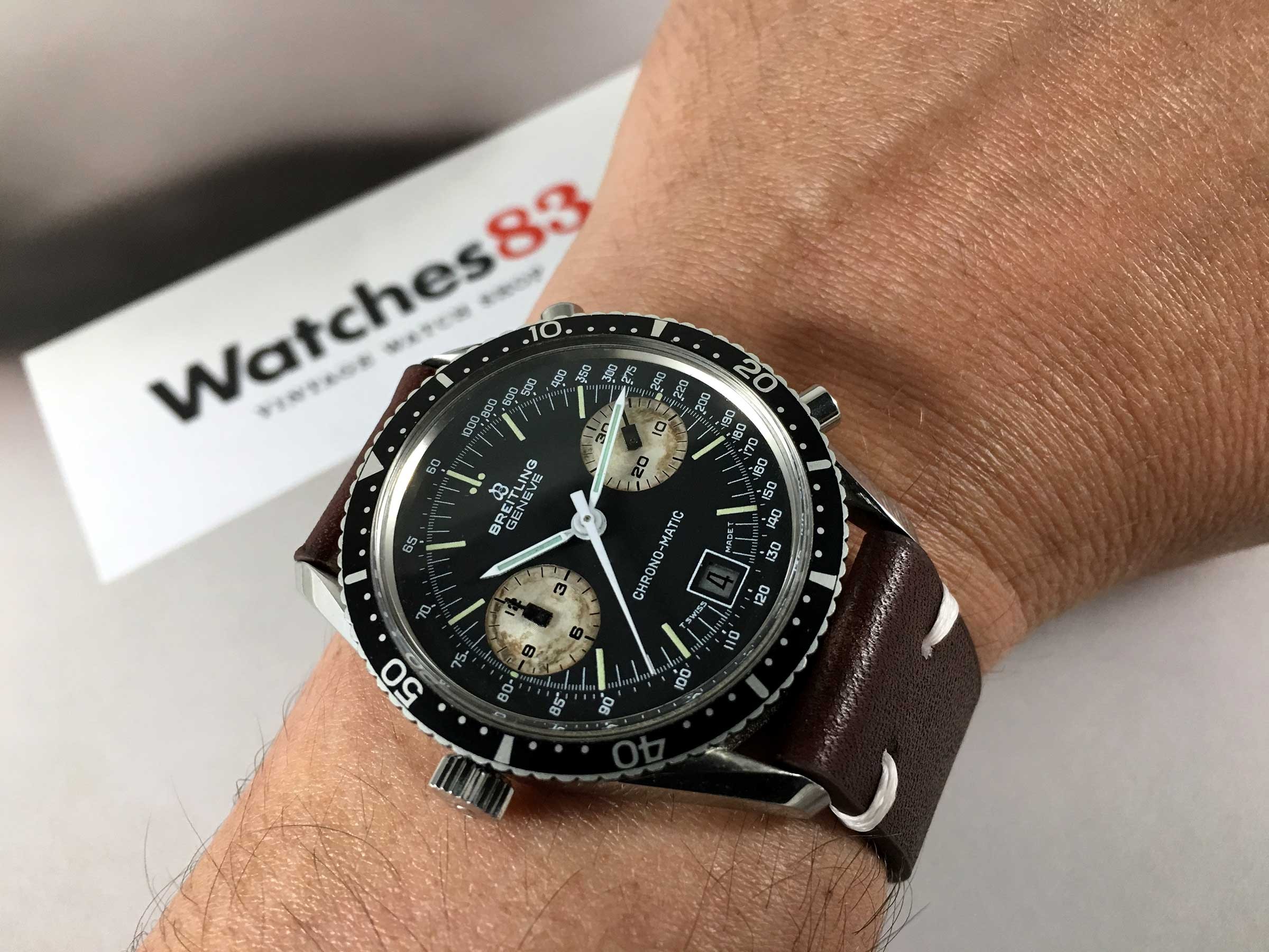 BREITLING CHRONO-MATIC Vintage swiss automatic chronograph watch Cal 12 Ref 2130 *** COLLECTORS ***