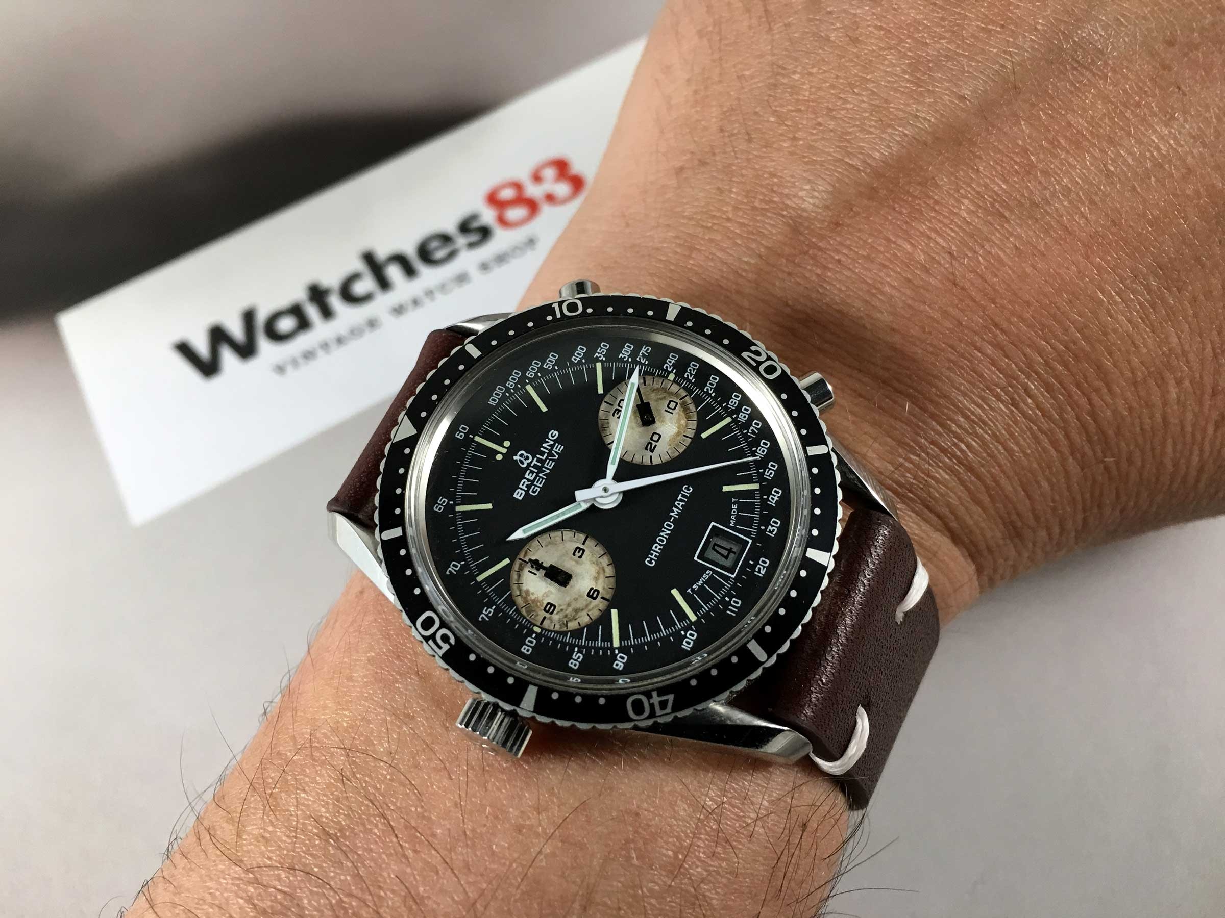 BREITLING CHRONO-MATIC Vintage swiss automatic chronograph watch Cal 12 Ref 2130 *** COLLECTORS ***