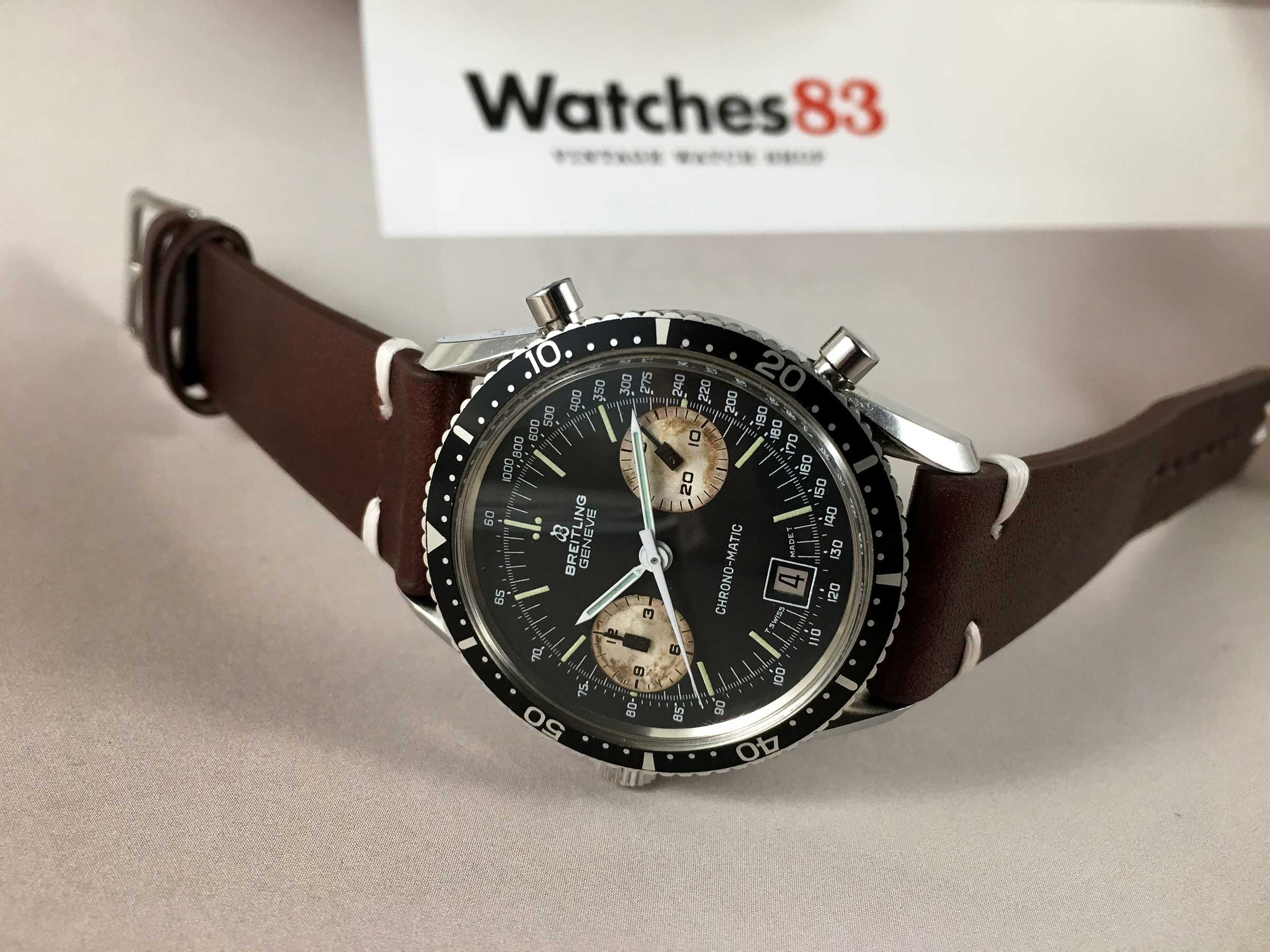 BREITLING CHRONO-MATIC Vintage swiss automatic chronograph watch Cal 12 Ref 2130 *** COLLECTORS ***