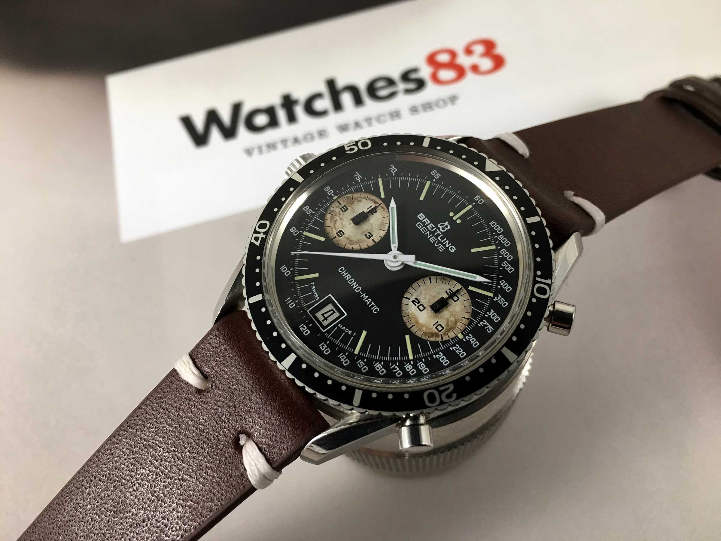BREITLING CHRONO-MATIC Vintage swiss automatic chronograph watch Cal 12 Ref 2130 *** COLLECTORS ***
