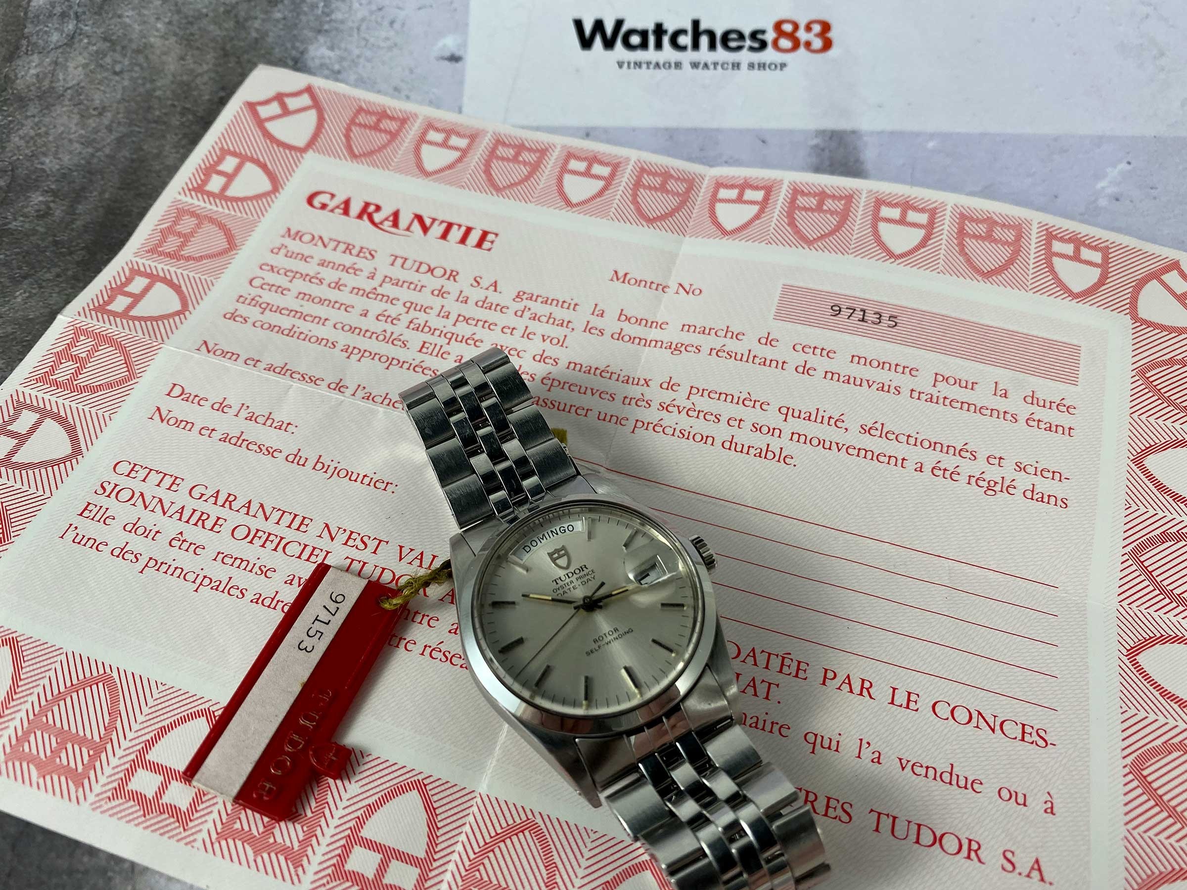TUDOR DAY DATE Ref. 94500 Reloj suizo vintage automatico Cal. ETA 2834-1 OYSTER PRINCE *** COLECCIONISTAS ***