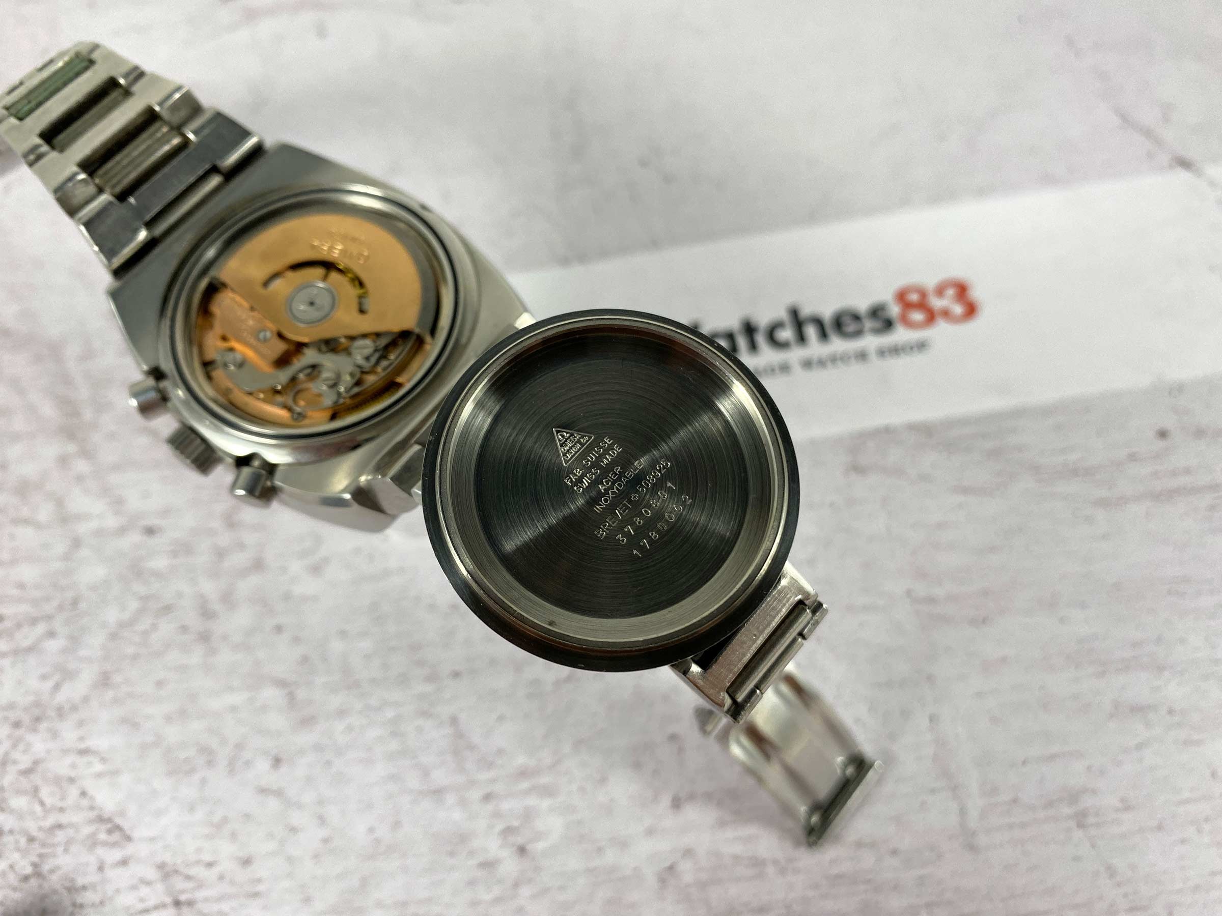 OMEGA SPEEDMASTER 125 ANIVERSARIO Reloj cronógrafo vintage automático Cal. 1041 Ref. 378.0801 / 178.0002 *** COLECCIONISTAS ***