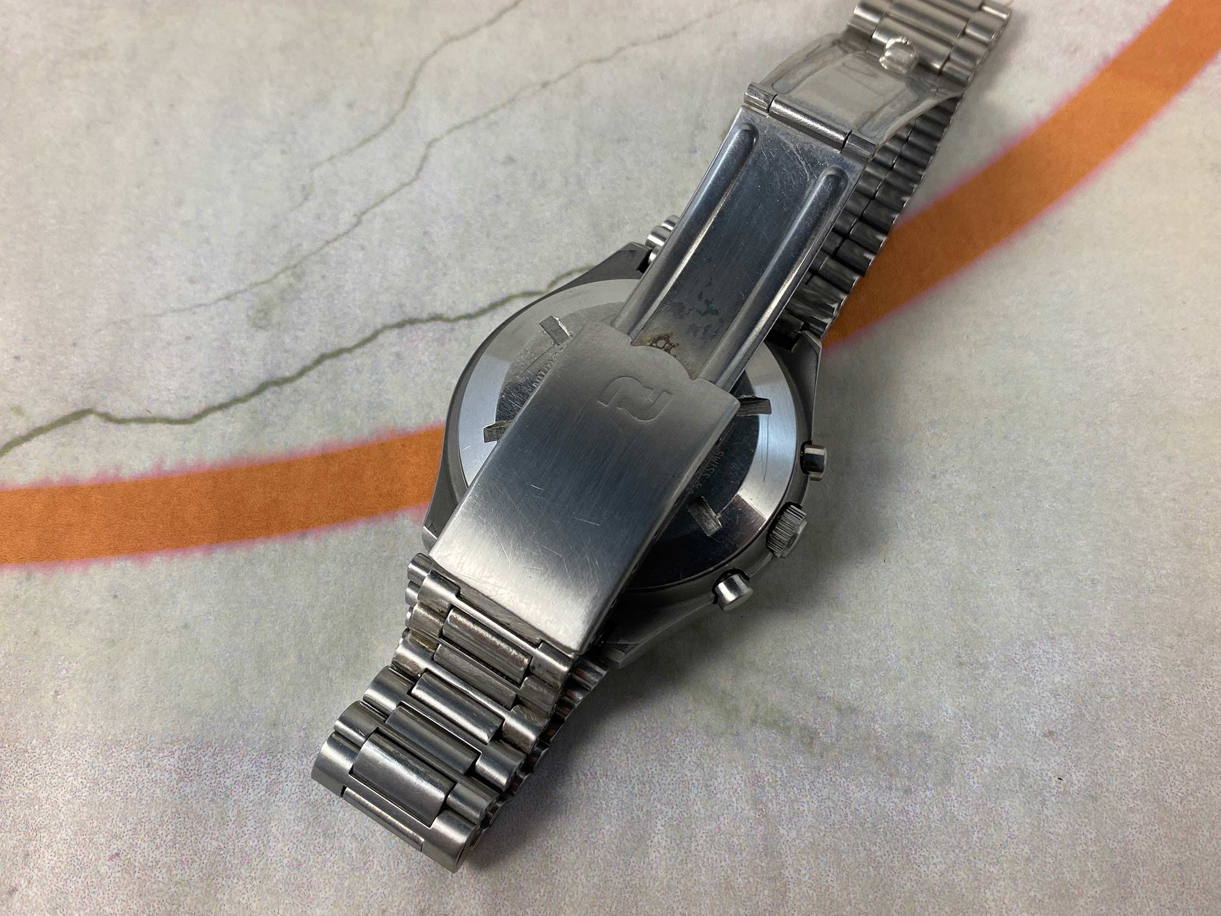 ORFINA PORSCHE DESIGN Reloj cronógrafo suizo antiguo automático Cal. Lemania 5100 Ref. 7177 OVERSIZE *** MILITARY ***