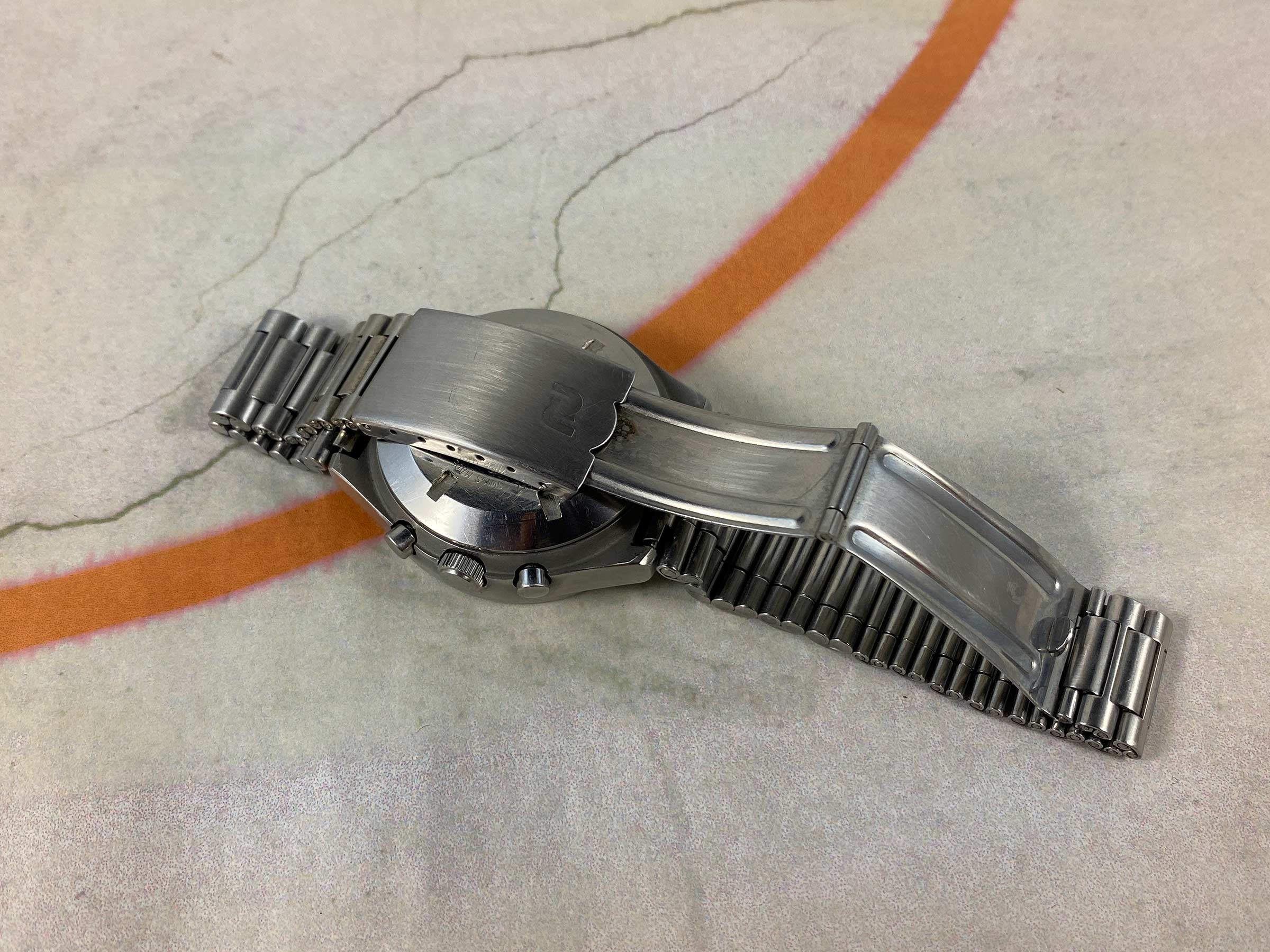 ORFINA PORSCHE DESIGN Reloj cronógrafo suizo antiguo automático Cal. Lemania 5100 Ref. 7177 OVERSIZE *** MILITARY ***