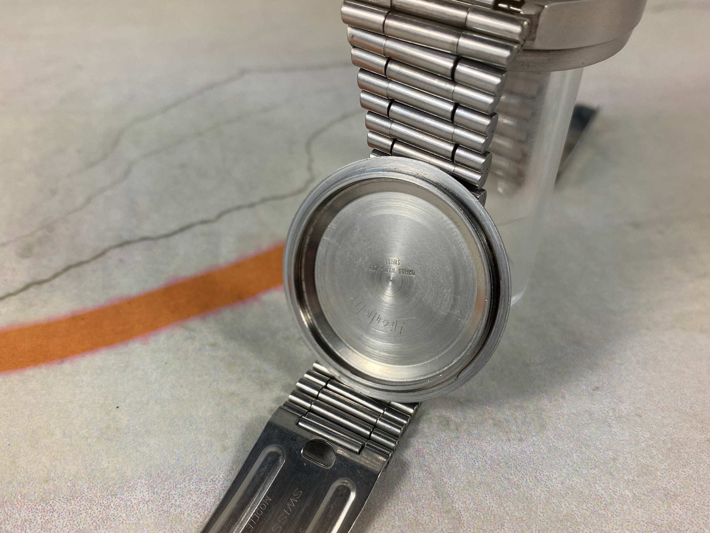 ORFINA PORSCHE DESIGN Reloj cronógrafo suizo antiguo automático Cal. Lemania 5100 Ref. 7177 OVERSIZE *** MILITARY ***