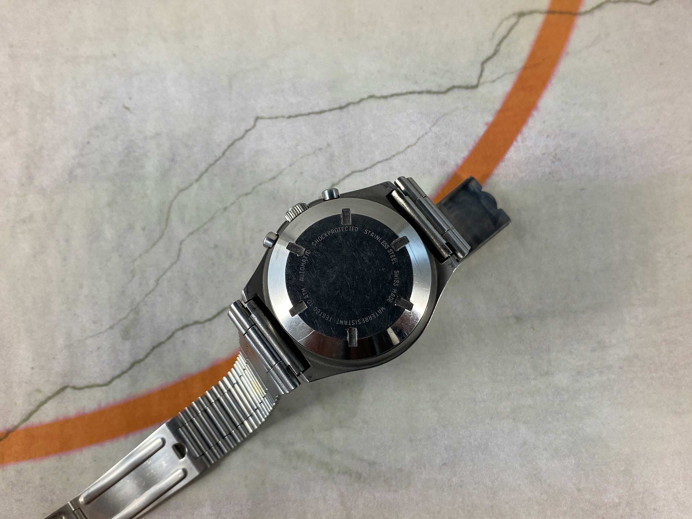 ORFINA PORSCHE DESIGN Reloj cronógrafo suizo antiguo automático Cal. Lemania 5100 Ref. 7177 OVERSIZE *** MILITARY ***